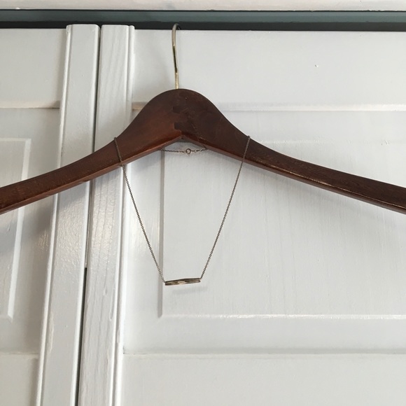 Bronze Tone Bar Necklace - Picture 2 of 4